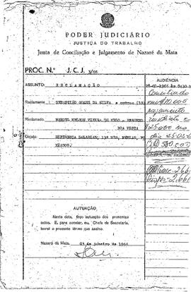 Dissídio Individual Nº 3/66