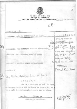Dissídio Individual Nº 11/85