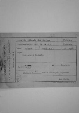 Dissídio Individual  N° 1232/51