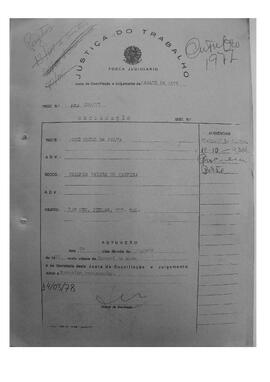 Dissídio Individual Nº 208/77