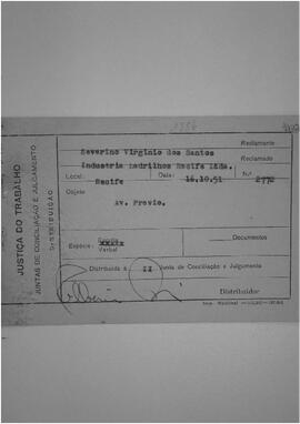 Dissídio Individual  N°  1386/51