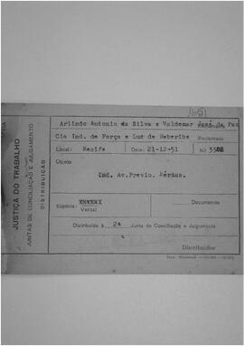 Dissídio Individual  N° 1651/51