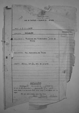 Dissídio Individual Nº 21/68