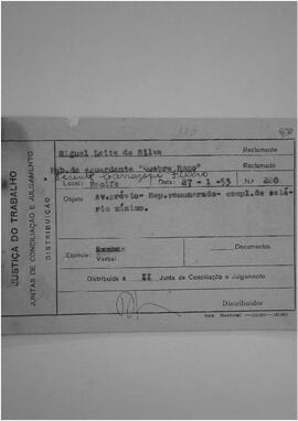 Dissídio Individual  N° 110/53