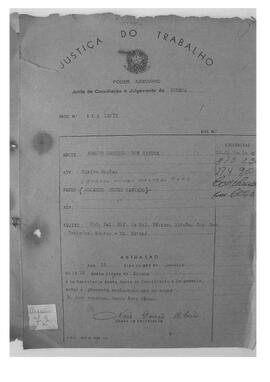 Dissídio Individual Nº 12/72