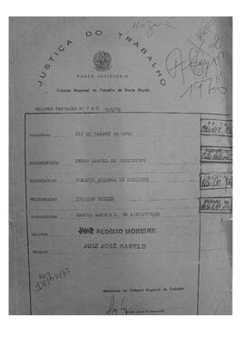 Dissídio Individual Nº 11/76
