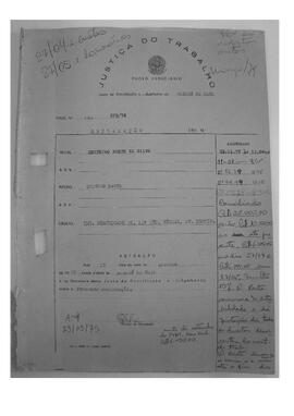 Dissídio Individual Nº 279/78