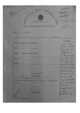 Dissídio Individual Nº 217/77