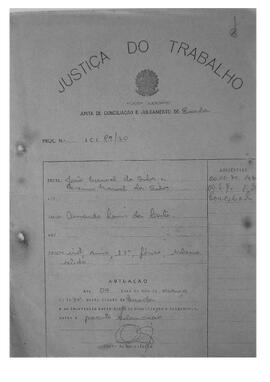 Dissídio Individual Nº 89/70