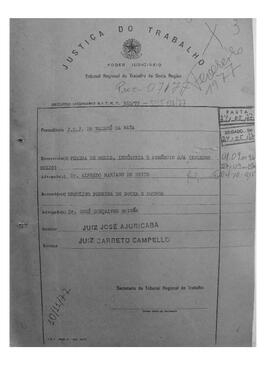 Dissídio Individual Nº 07/77