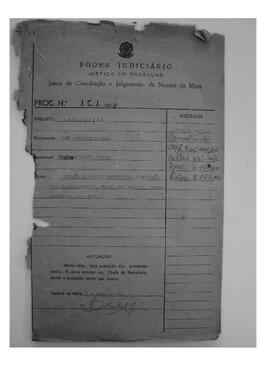 Dissídio Individual Nº 583/64