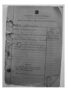 Dissídio Individual Nº 341/63