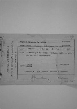Dissídio Individual  N° 174/53