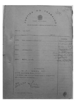 Dissídio Individual Nº 85/76