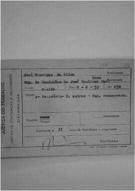 Dissídio Individual  N° 125/53