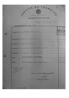 Dissídio Individual Nº 252/79