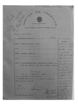 Dissídio Individual Nº 139/76