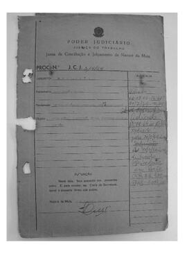Dissídio Individual Nº 314/64
