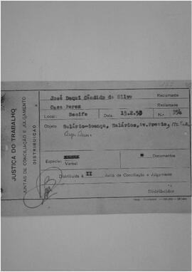 Dissídio Individual  N° 177/53