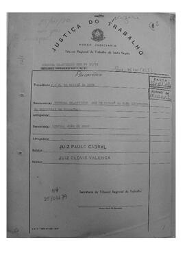 Dissídio Individual Nº 35/79