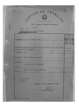 Dissídio Individual Nº 215/79