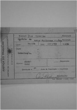 Dissídio Individual  N° 100/53