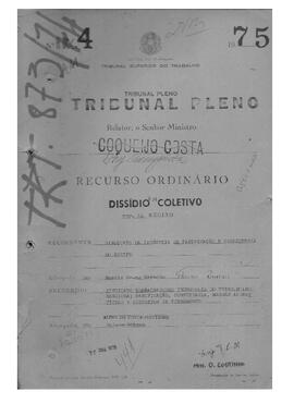 Dissídio Coletivo Nº 873/74