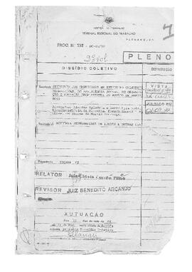 Dissídio Coletivo N° 21/88.2