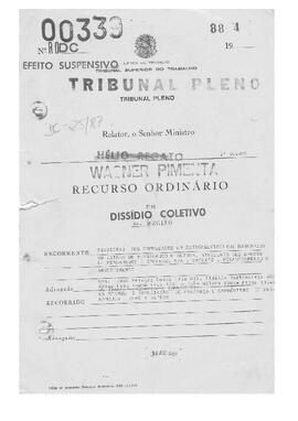 Dissídio Coletivo N° 25/87.1