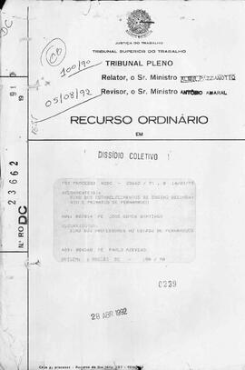 Dissídio Coletivo N° 100/90