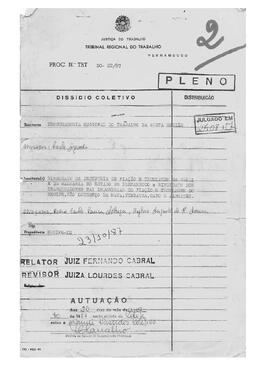 Dissídio Coletivo N° 22/87