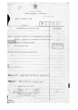 Dissídio Coletivo Nº 89/90.1