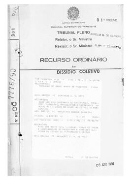 Dissídio Coletivo N° 05/89.1