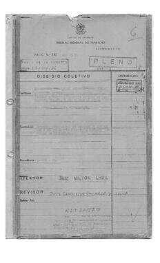 Dissídio Coletivo Nº 35/85.1