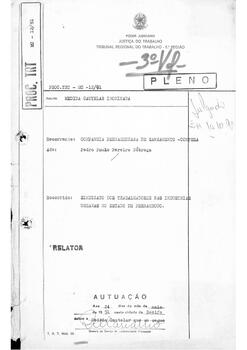 Dissídio coletivo N°55/91 - Volume 3