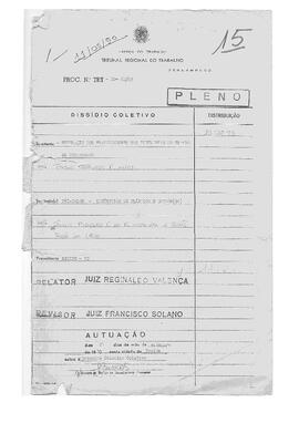 Dissídio Coletivo N° 82/89