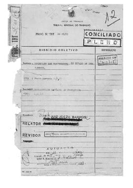 Dissídio Coletivo N° 08/89