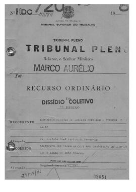 Dissídio Coletivo N° 03/84