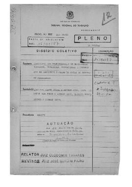 Dissídio Coletivo N° 04/86.2