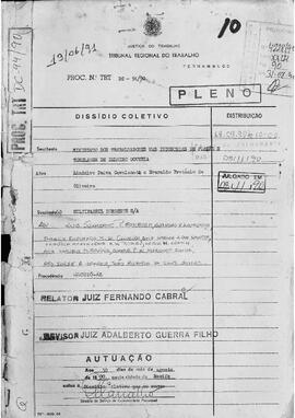Dissídio Coletivo Nº 94/90