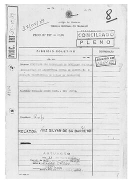 Dissídio Coletivo N° 07/89