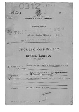 Dissídio Coletivo N° 33/84.3