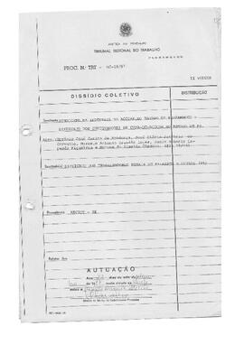 Dissídio Coletivo N° 28/87.2