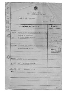 Dissídio Coletivo Nº 16/85.1