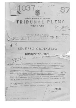 Dissídio Coletivo N° 13/87.3