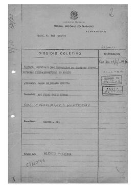 Dissídio Coletivo Nº 570/75