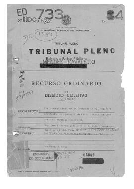Dissídio Coletivo N° 13/84