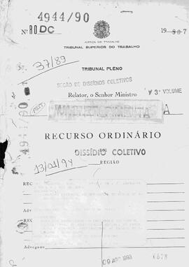 Dissídio Coletivo N° 37/89.3