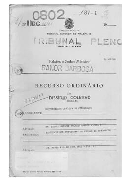 Dissídio Coletivo N° 06/87.2